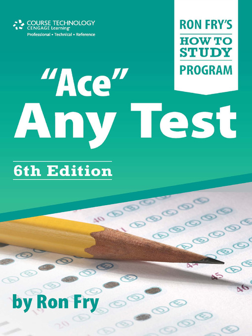 Title details for "Ace" Any Test by Ron Fry - Available
